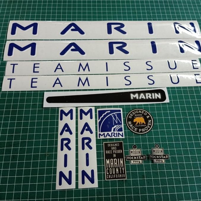 Terlaris Stiker Sepeda Marin Team Issue