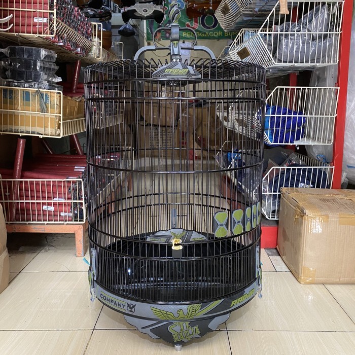 SANGKAR KANDANG MURAI RADJA COMPANY CARBON 3D HIJAU ARMY PVC TERBARU