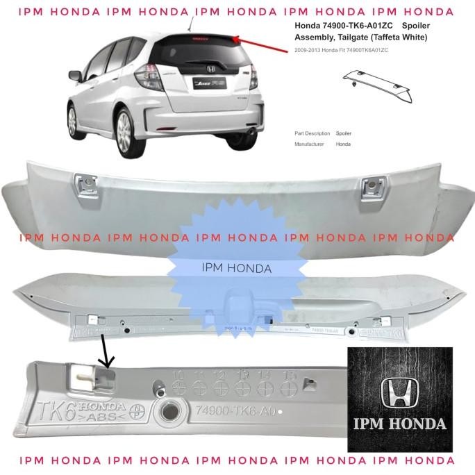 TERBARU - 74900-TK6-A01ZY SPOILER ASSY,T/GATE Original Spoiler Wing Atas Bagasi Belakang Modulo Epox