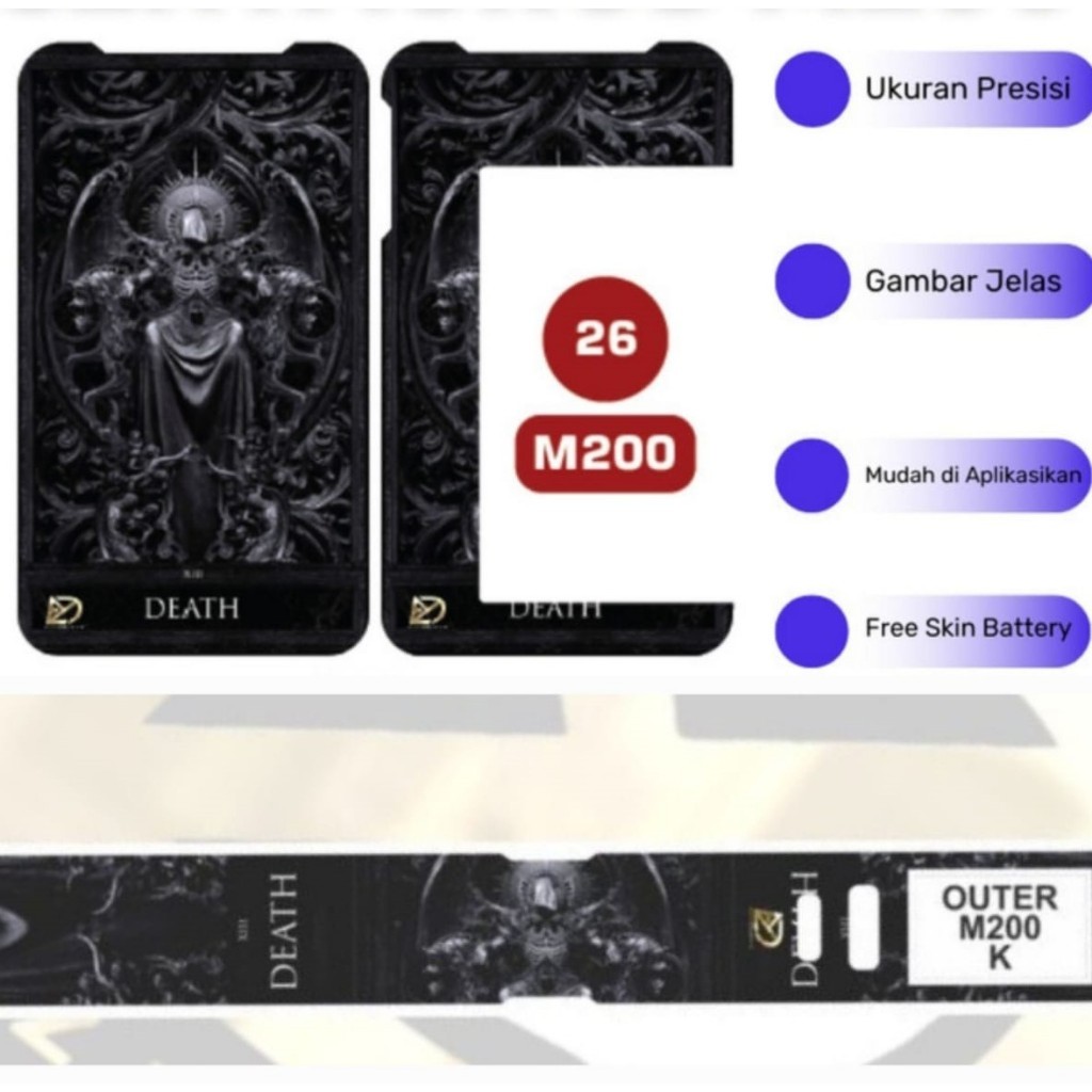 

*Fullbody* Namikami Kertas Tempel M200 Stiker Label Fs Garskin Case/Stiker Premium Custom COD