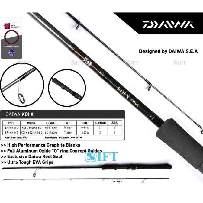 Joran DAIWA KOI X | Fuji Guides | Galapung Mas Galatama Lele Bawal IFT