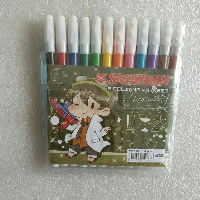 

TERBARU SNOWMAN SPIDOL PW-12A 12 WARNA