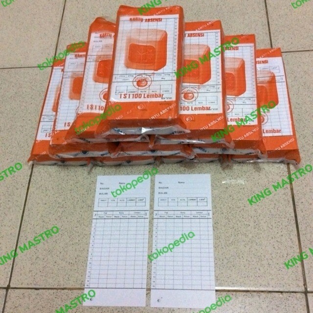 

TERBARU Cap Jeruk Kartu Absen isi 100lembar PROMO!