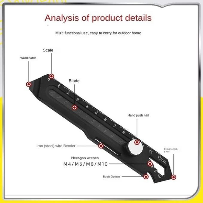 

Trending Pisau Cutter Stainless Stanless Cuter Multifungsi Tahan Karat 6 In 1 Neo