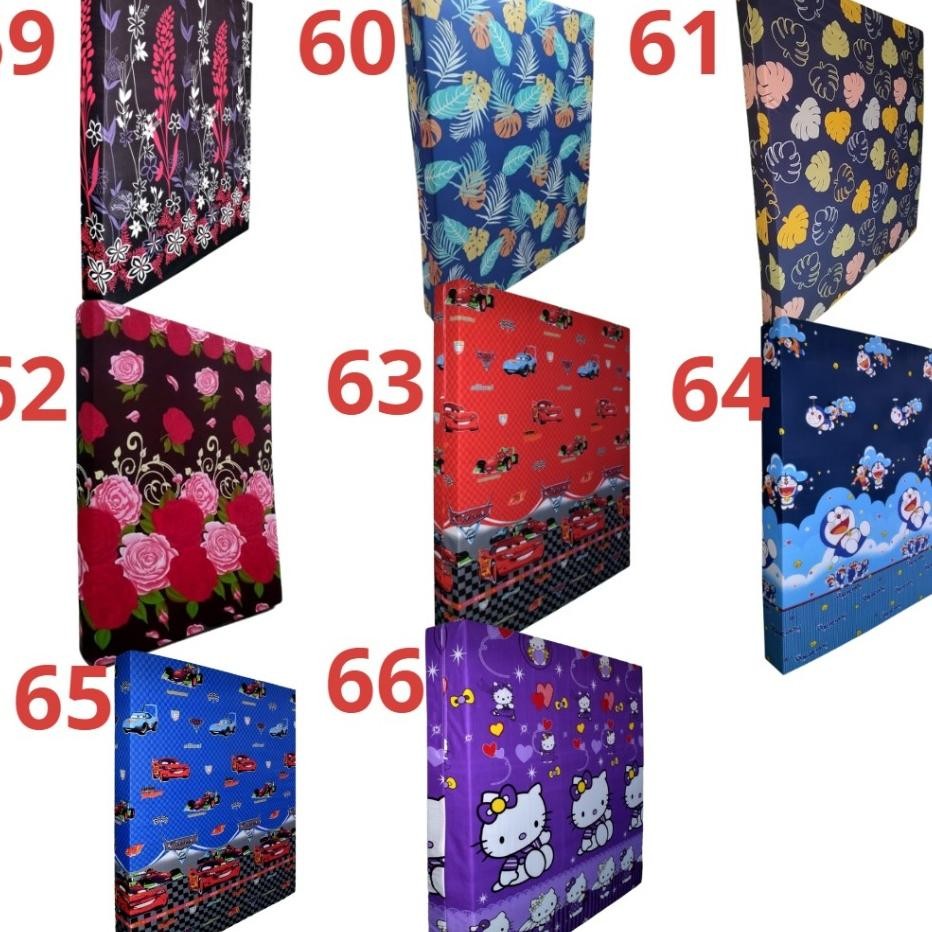 Sarung Kasur Lipat Cover Kasur Lipat 4 Resleting Bebas Pilih Motif