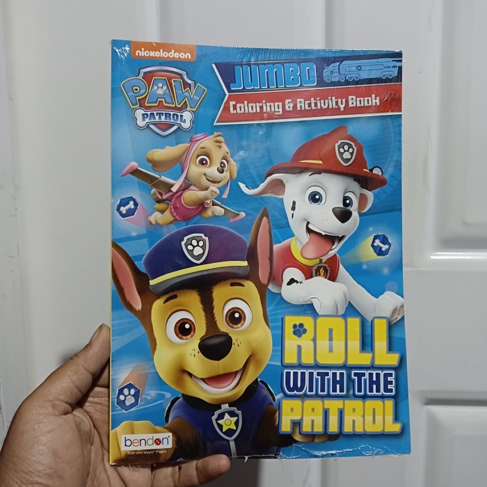 TERBARU Paw Patrol Jumbo Colouring book lets go paw patrol