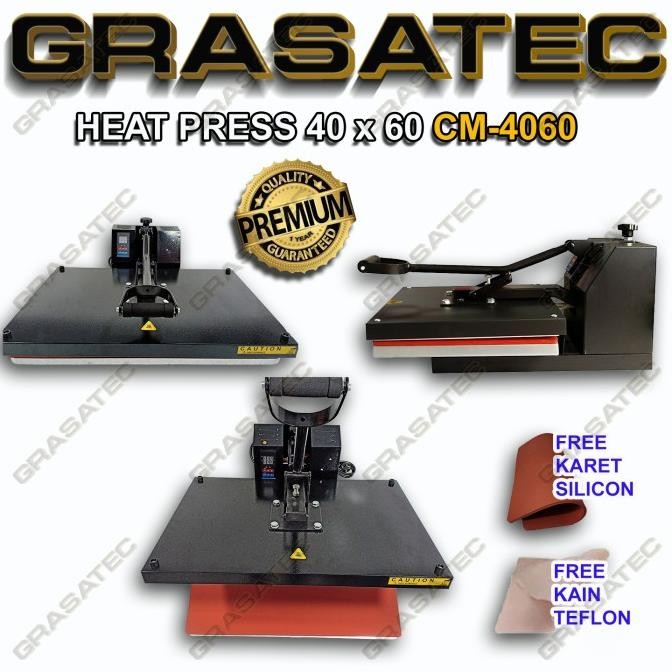 mesin press cup otomatis MESIN PRESS KAOS SABLON 40X60 1500 WATT AUL