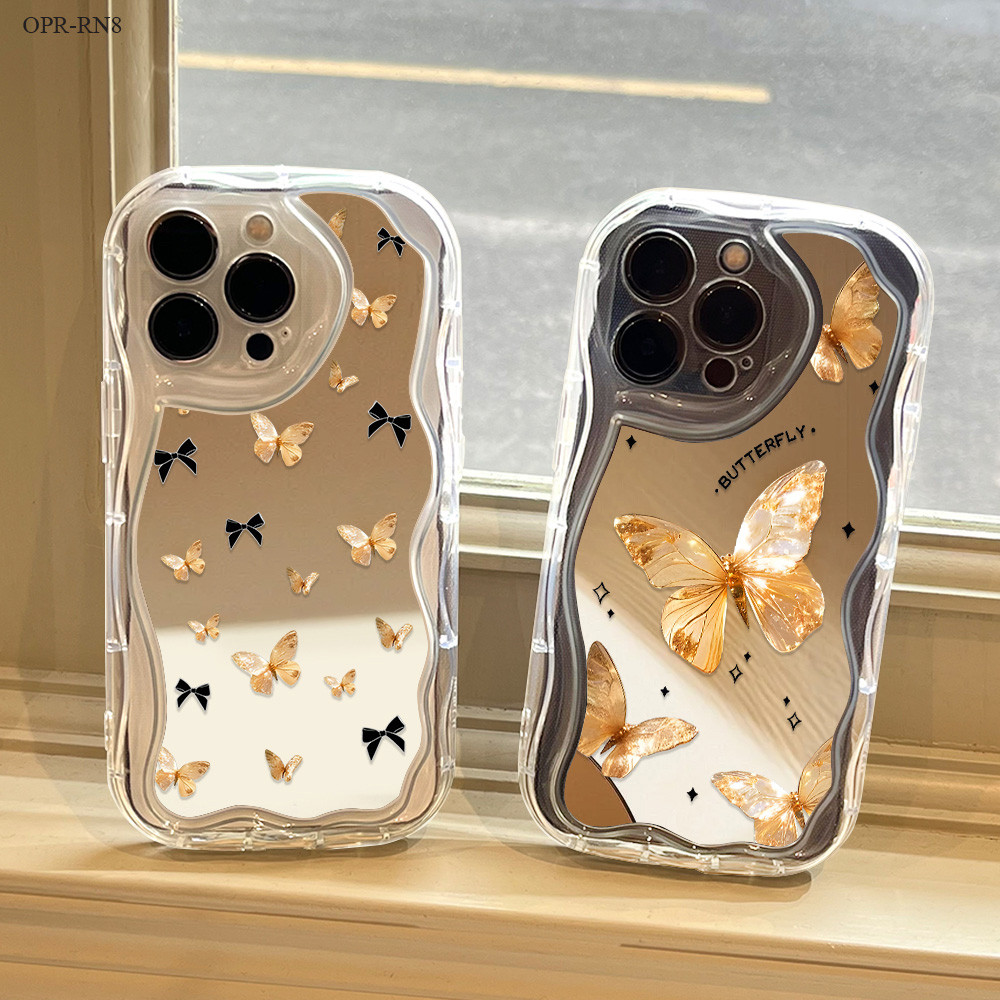 Casing Hp Untuk OPPO Reno 14F 13F 11 11F 10 8 8T 7 7Z 8Z 6 5 5F 4 4F R15 R17 Pro 4G 5G JZ Mirror But