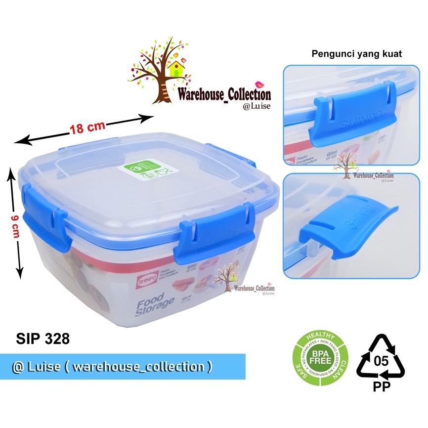 Adaajaa Toples Lock And Lock/ Kotak Makan Plastik 2 L Tempat Cemilan Food Storage Wadah Makanan/