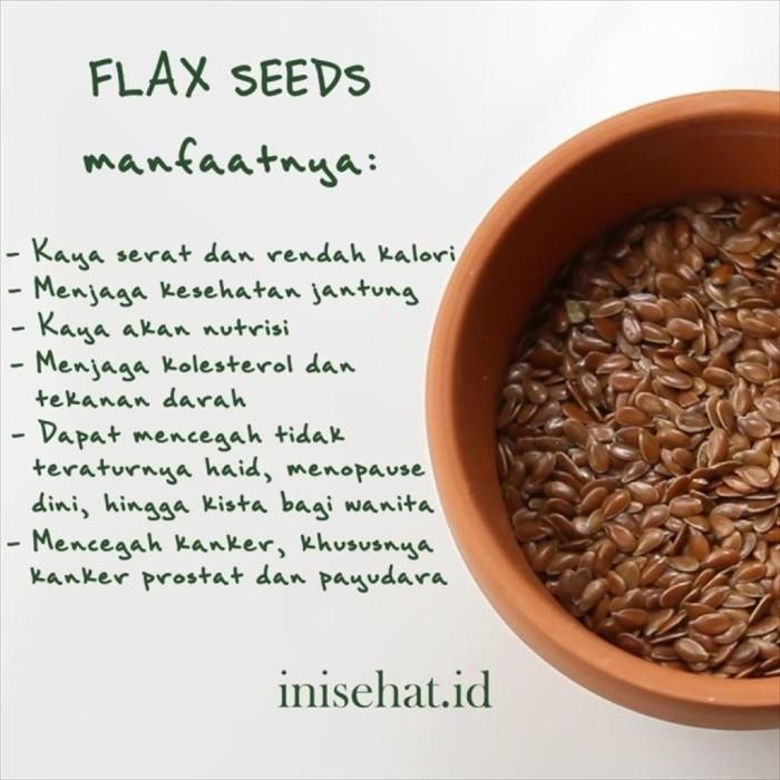 

Natural Brown Flaxseed Organic 1 Kg Biji Rami Coklat