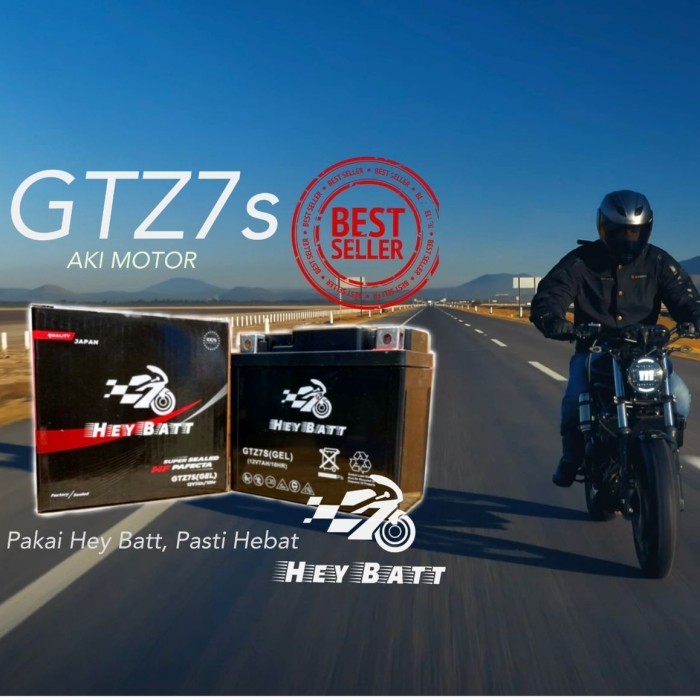 Ready Aki motor Honda vario 125 sporty Heybatt GTZ7S