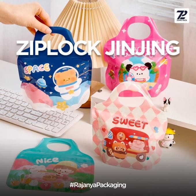 

ZIPLOCK JINJING | TAS JINJING ULANG TAHUN ANAK | PLASTIK GOODIEBAG TENTENG | SOUVENIR HAMPERS ZIPLOCK BAG