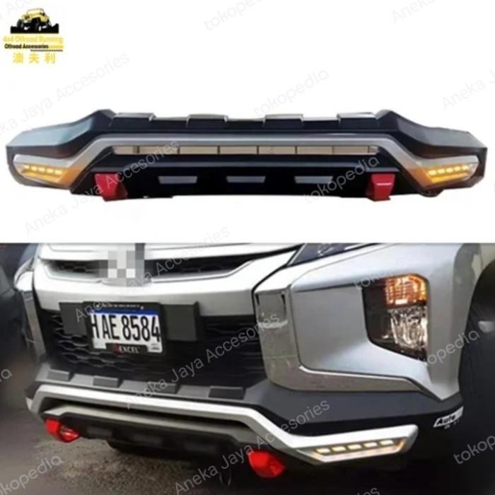 Bodykit Bumper Depan Triton 2019 2020 2021 2022 - Led -Plastik -Import