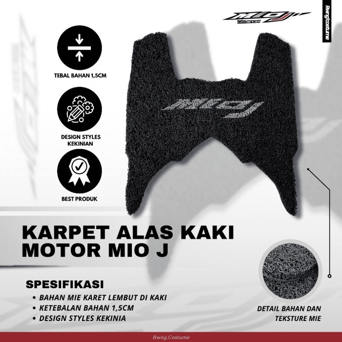 KARPET ALAS KAKI MOTOR MIO J / KARPET MOTOR MIO J