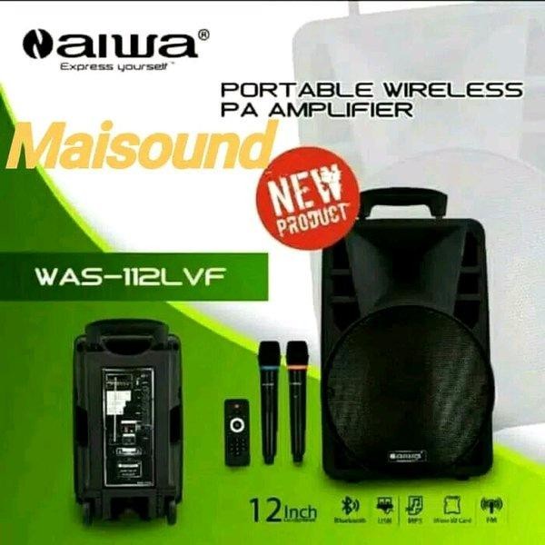 Speaker Meeting Portable Aiwa 12 Inch 2 Mic Wireless