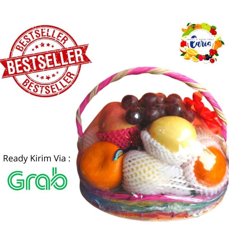 

nos parcel buah segar hampers keranjang free kartu ucapan