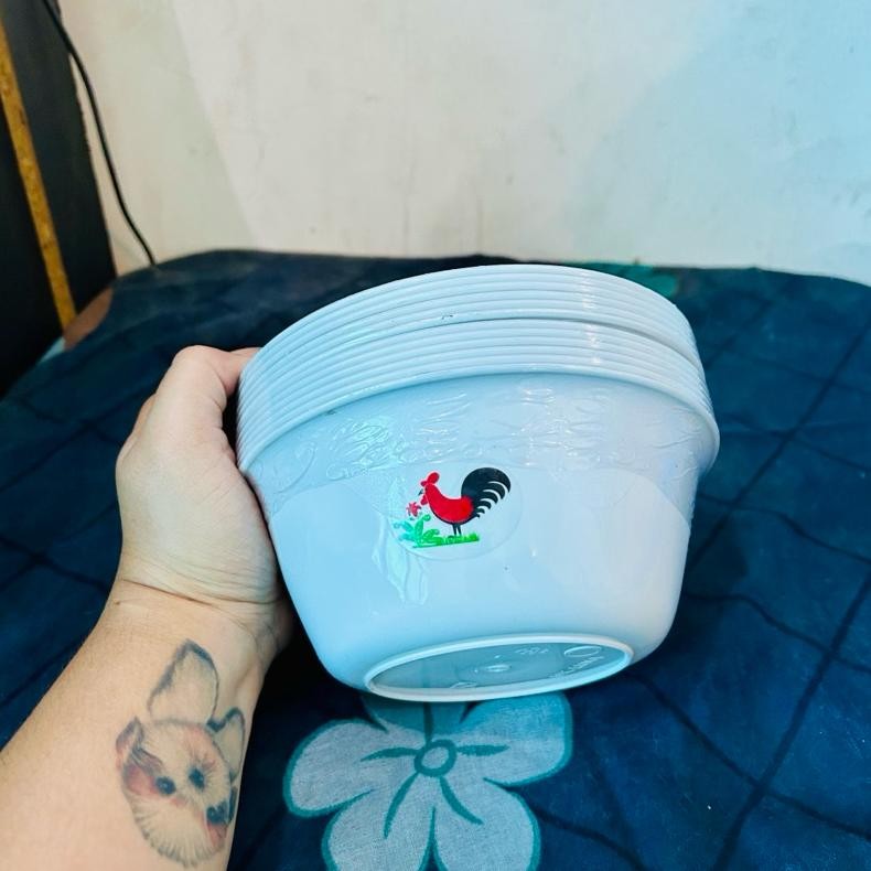 Mangkok Ayam Jago Plastik 1 Lusin