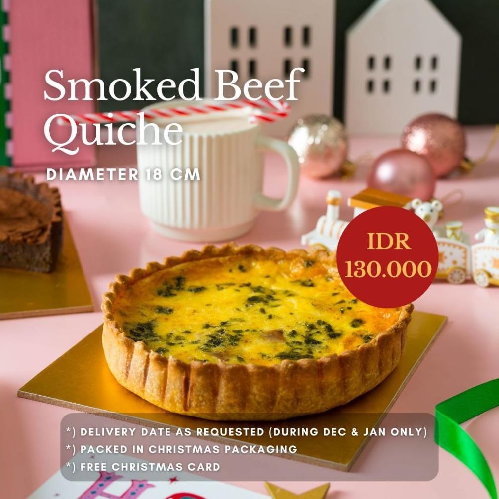 

ton christmas hampers natal / bingkisan natal / parcel - smoked be quiche