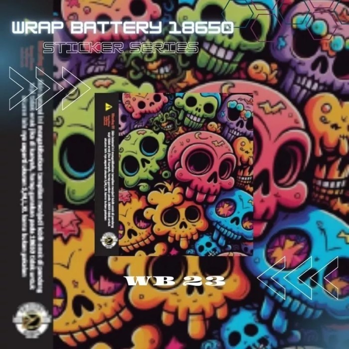 

*Fullbody* Warp Baterai 18650 Karakter 10 Garskin Case/Stiker Premium Custom COD