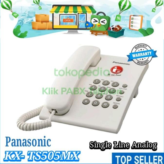 Panasonic Telp Analog KX- TS505/TS505MX Bergaransi / Telp Rumah Hotel