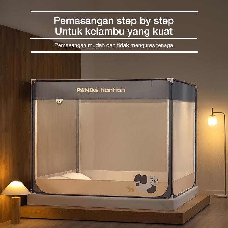Medoga Kelambu Anti Jatuh Tenda Tahan Lama Tebal Kasur Dewasa 120X200