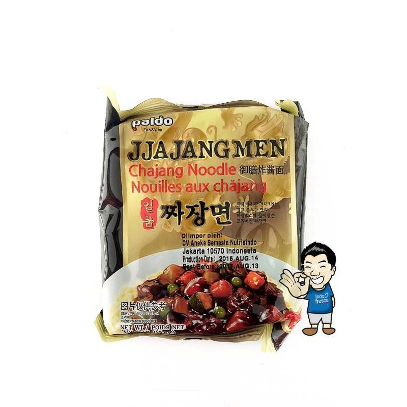 

Ina - Paldo Jjajangmen/ Jjangmyeon Black Bean Sauce Noodle- Mie Instant