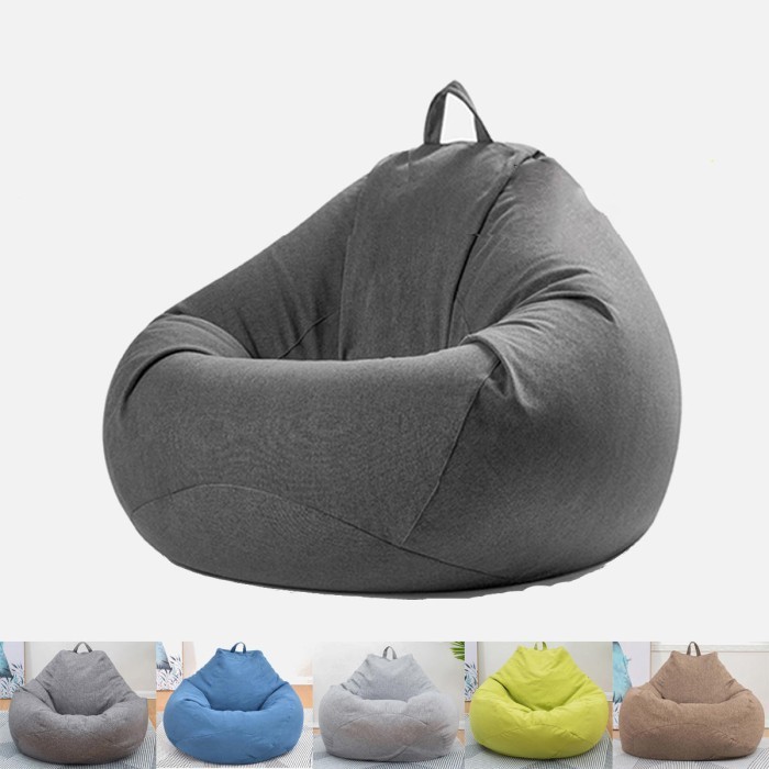 Extra Large Bean Bag Chair Lazy Sofa Cover Indoor Outdoor Game Seat