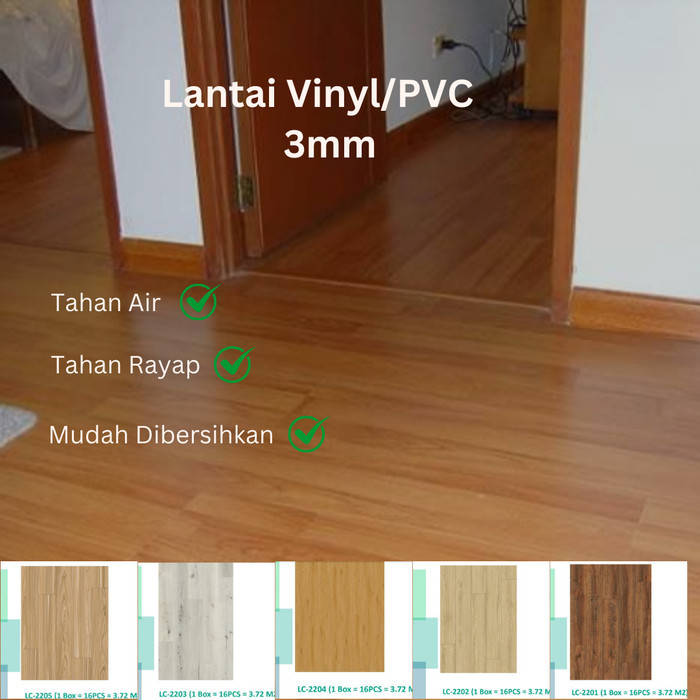 Lantai Kayu / Vinyl Flooring / Vinyl 3mm