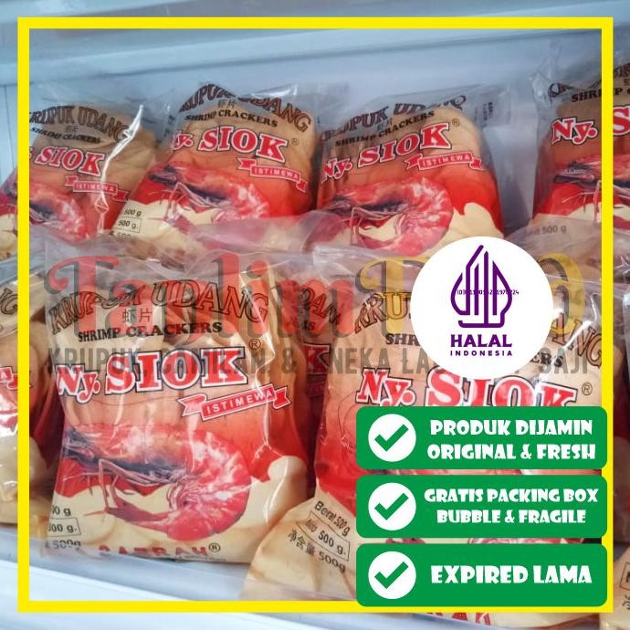 

Bayar Tempo! Ny. Siok - Krupuk Kerupuk Udang Oval / Shrimp Crackers 500gr