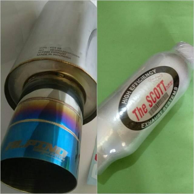 Muffler Alpino F03 Baby Kering Dan Resonator