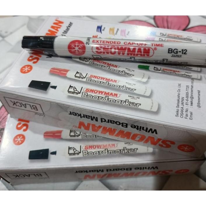 

Spidol Snowman Whiteboard Bg12 Warna Hitam / Bisa Di Hapus