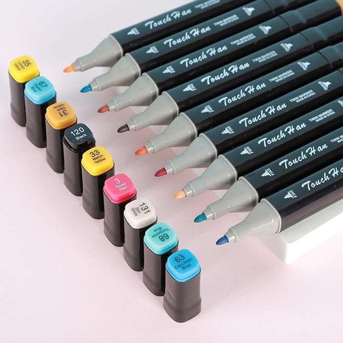 

High Tune Spidol Sketsa Spidol Umum 80Warna Spidol Brush Animation Markers