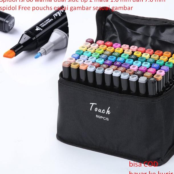 

Spidol Warna Dual Side Tip 2 Mata 1.0 Mm Dan 7.0 Mmspidol Free Pouchs Esuai Gambar Sesuai Gambar