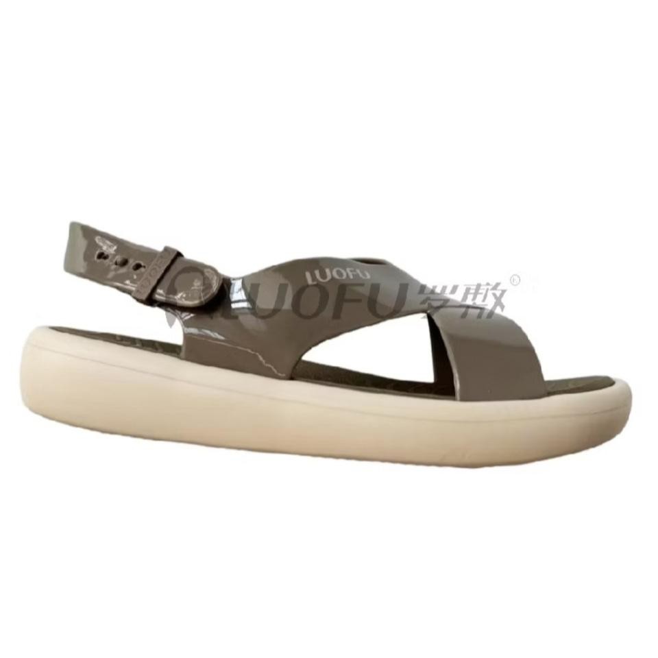 Luofu E7-Sktl6W Sandal Tali Belakang Selop Silang Eva Wanita