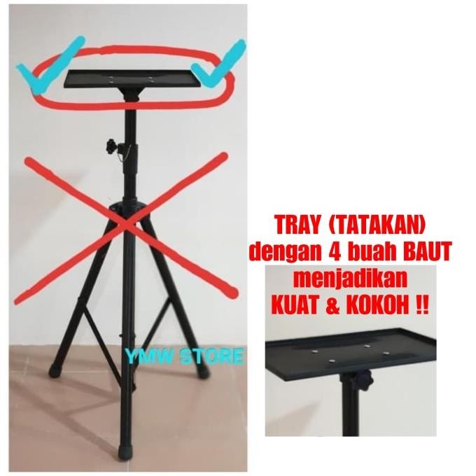 BESI TRAY TATAKAN TRIPOD PROJECTOR / PROYECTOR (tanpa kaki tripod)
