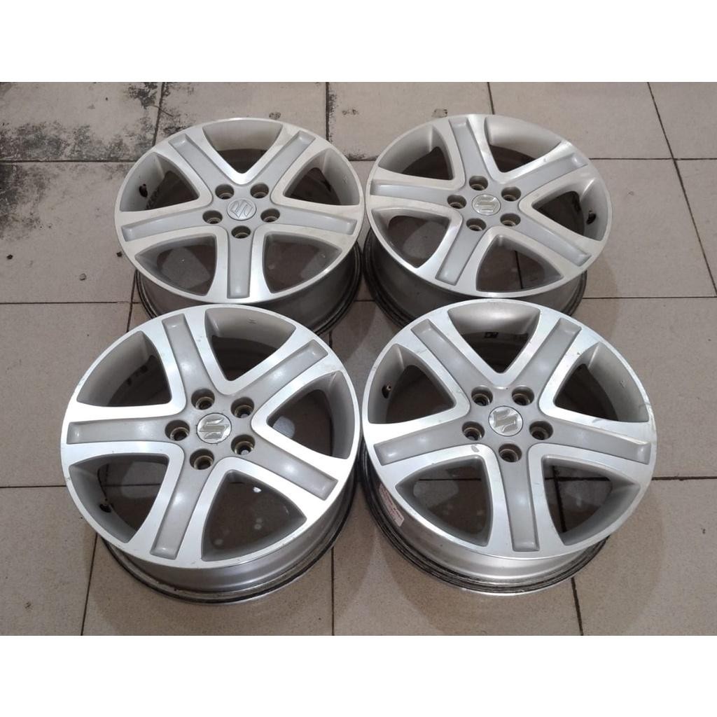 Velg Mobil Bekas Original Std Vitara Ring 17 Pcd 5X114,3 Et45 Silver Untuk Mobil Innova Pick Up Gran