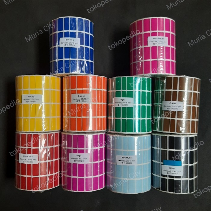 

Label Semicoat Warna Warni Penanda Medical Record 20x10 mm 2x1 cm