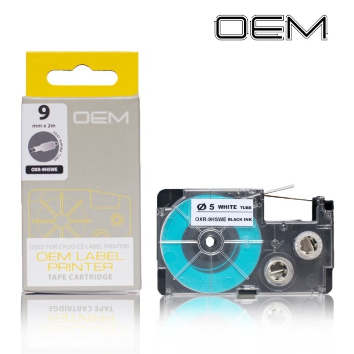 

OEM LABEL HEAT SHRINK / HEATSHRINK 9MM TAPE FOR USE ON CASIO