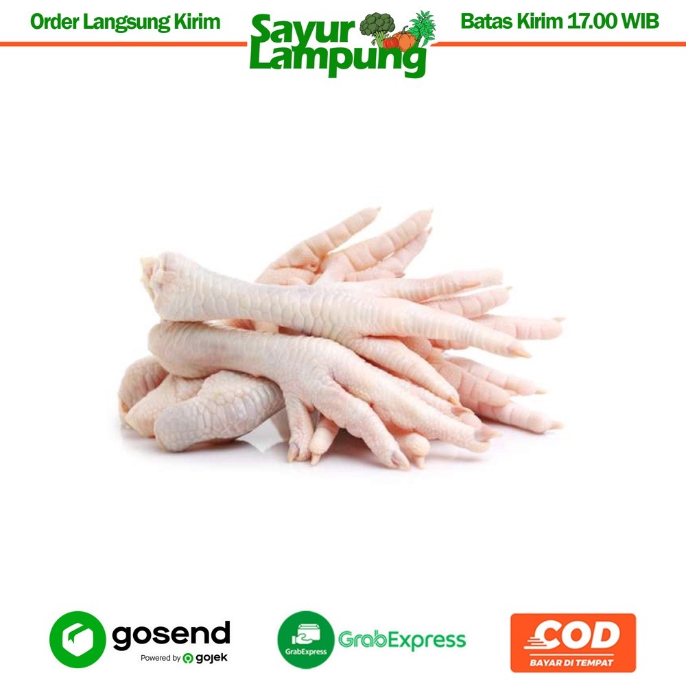 

Ceker Ayam Broiler 10 Pcs - Sayur Lampung