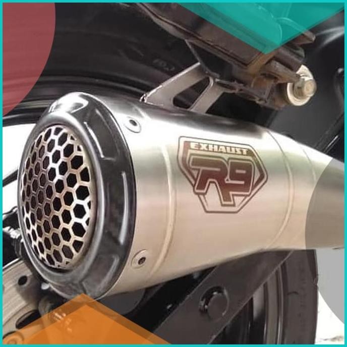 Knalpot R9 GP Series Stainless R25 GP SS ORIGINAL 11OKTZ4 perkakas