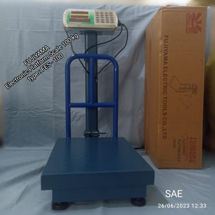 Timbangan Duduk Digital Timbangan Barang Fujiyama Electronic 100Kg