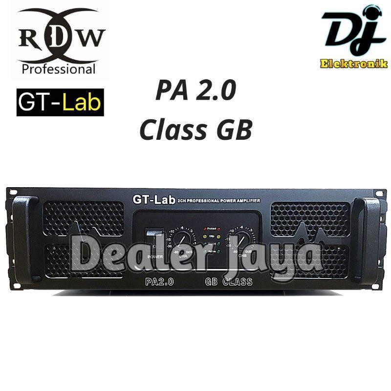 Power Amplifier Gt Lab Rdw Pa 2.0 / Pa2.0 - 2 Channel