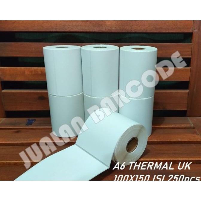 Termurah STIKER LABEL THERMAL UK A6 | 100 x 150 MM | 100x150 RESI ONLINE SHOP