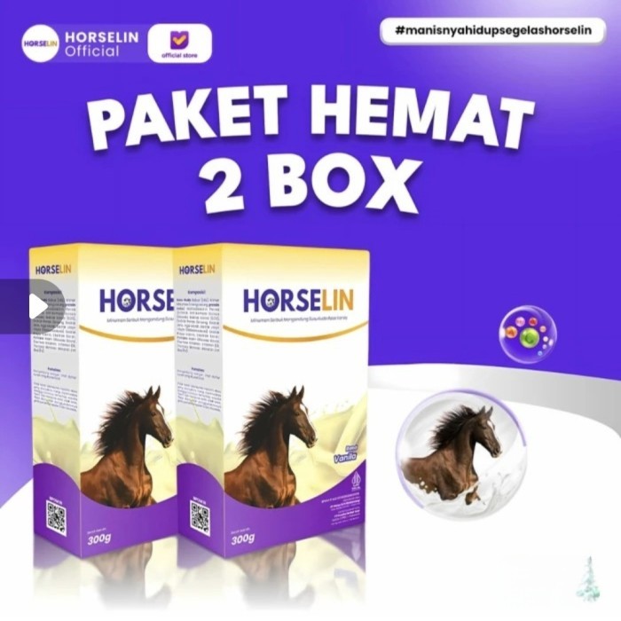 

Horselin Susu Kuda Untuk Sendi Rematik Asam Urat Pegal Linu Kemasan 2 Box