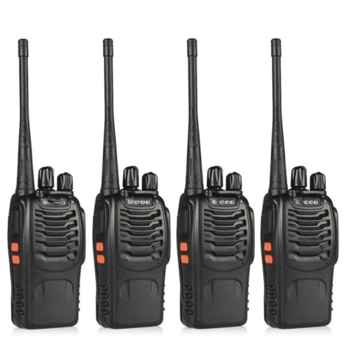 Paket 4 HT Walkie Talkie BF 888S Original
