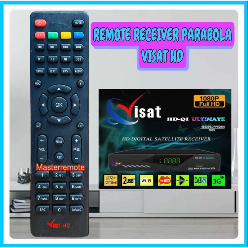 REMOT REMOTE RECEIVER PARABOLA VISAT HD [MODEL OPTUS]