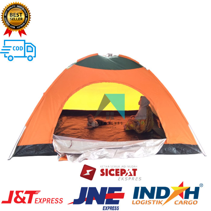 tenda dome 10 orang 300x300x170 tenda camping kemah besar [Bisa Cod]