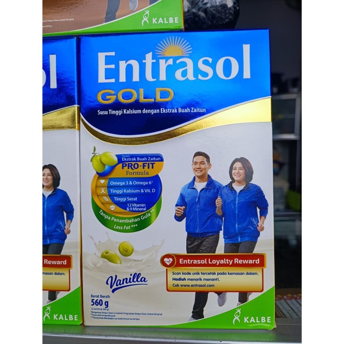 

Susu Entrasol Gold Rasa Vanila/ Original/ Coklat Ukuran 580gr/600gr