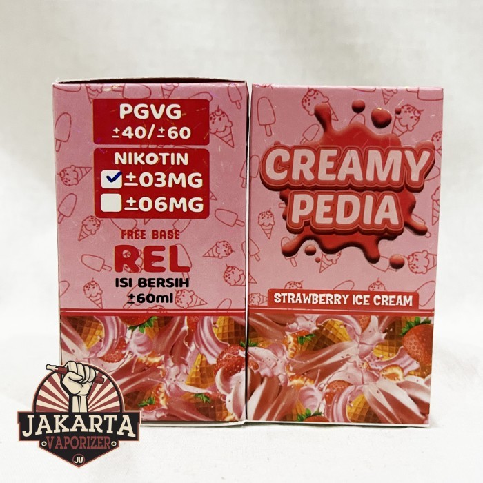 

CREAMY PEDIA STRAWBERRY ICE CREAM 60ML CREAMYPEDIA BY MAJAPAHIT