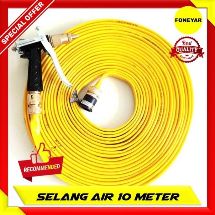 Selang Air Elastis Fleksibel Gulung Gulungan Dengan Semprotan 10 Meter TD